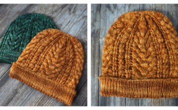 Coral Reef Beanie Hat Free Knitting Pattern
