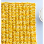 Faux Cable Dishcloth Free Knitting Pattern and Video Tutorial