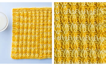 Faux Cable Dishcloth Free Knitting Pattern and Video Tutorial Faux Cable Dishcloth Free Knitting Pattern and Video Tutorial