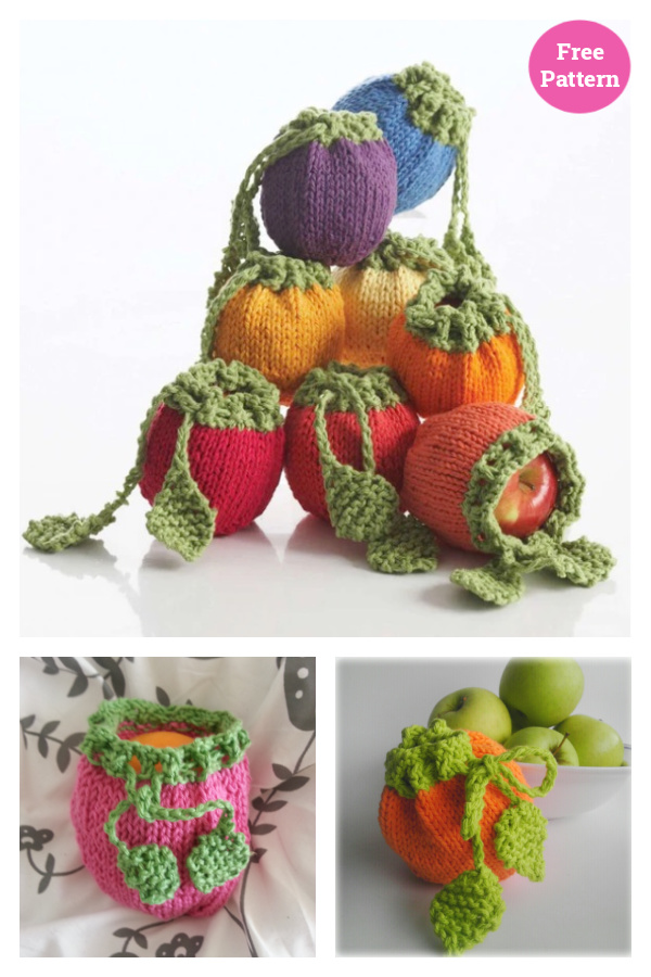 Fruit Cozies Free Knitting Pattern 