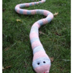 Funky Colored Snake Free Knitting Pattern