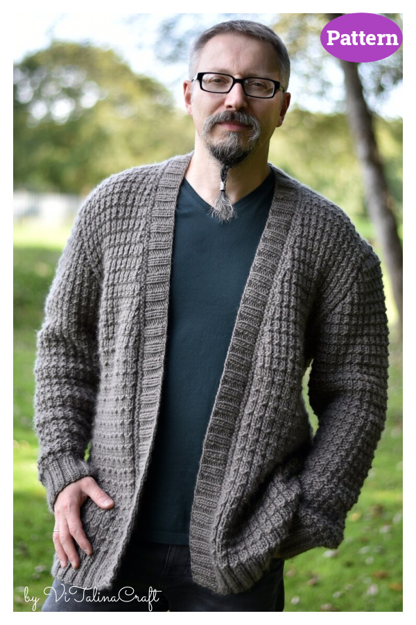 Gear Cardigan Knitting Pattern