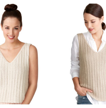 Get In Line Tank Top Free Knitting Pattern
