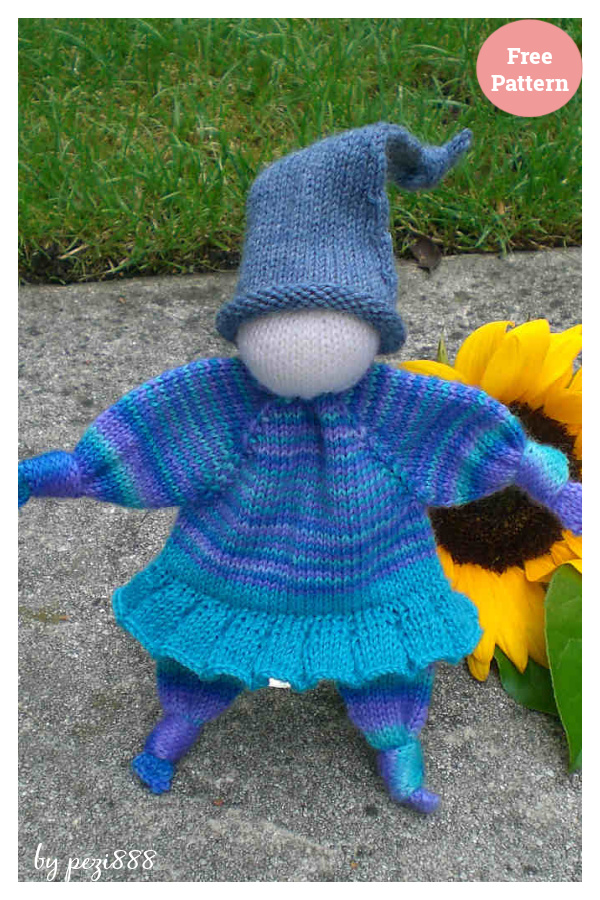 Knubbelchen Little Doll Free Knitting Pattern