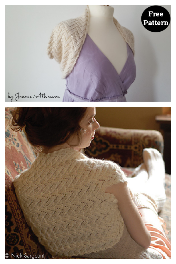 Lace Shrug Free Knitting Pattern