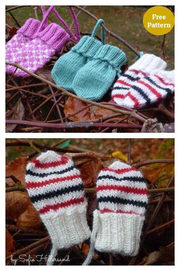 Lilly No-thumb Mittens Free Knitting Pattern