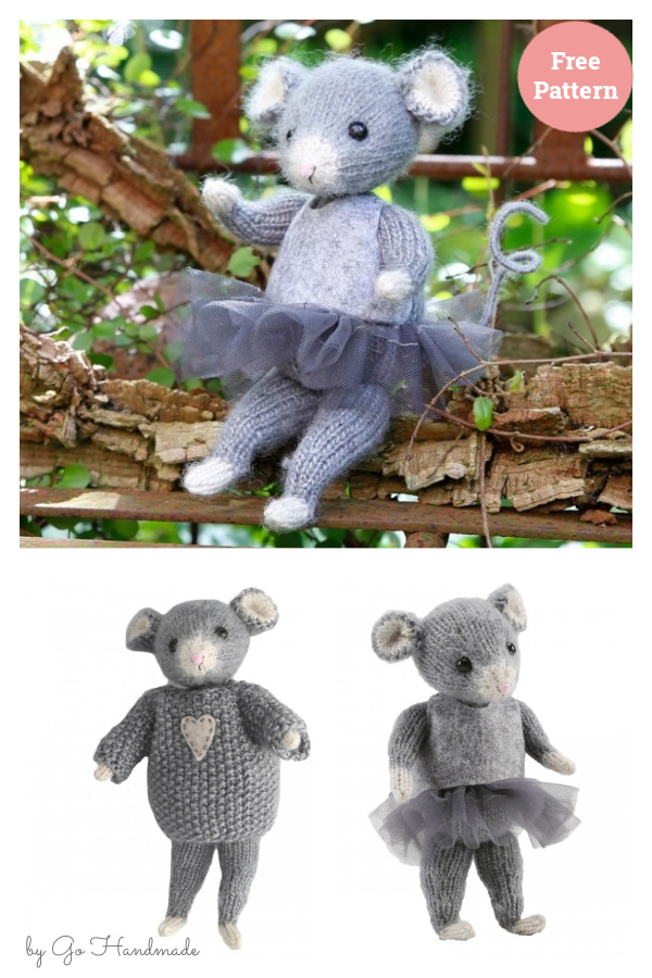 Little Mouse Emma Free Knitting Pattern 