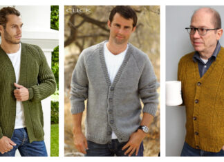 Men's Cardigan Knitting Patterns