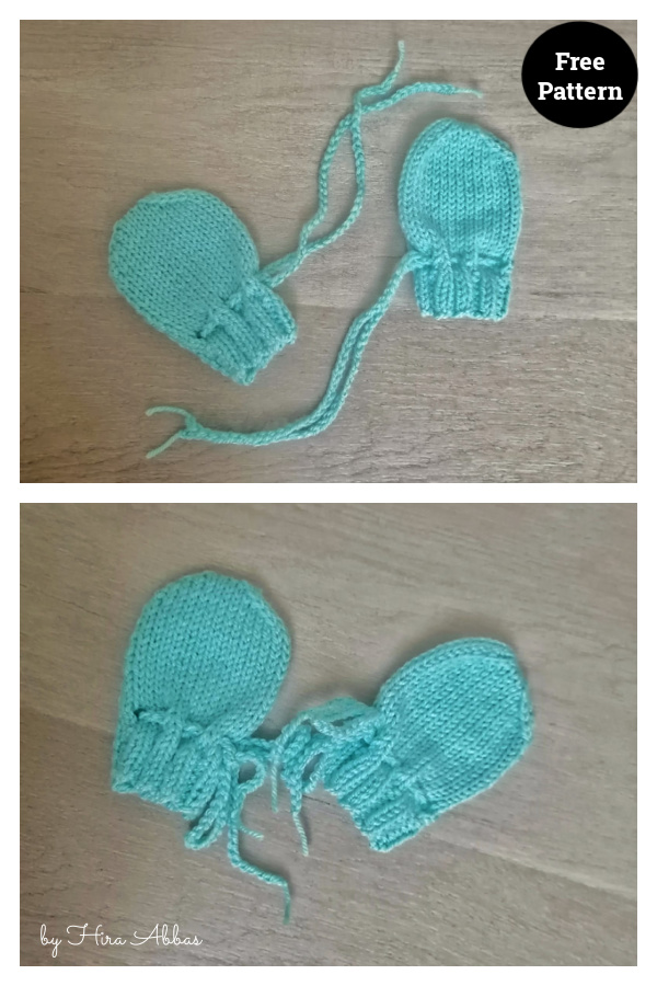 Newborn Mitts Free Knitting Pattern