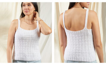 Panama Tank Free Knitting Pattern