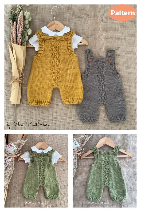 Pineapple Overalls Knitting Pattern 