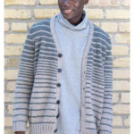 Reverb Stripes Cardigan Free Knitting Pattern