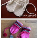 Soft Wave Baby Mittens Free Knitting Pattern