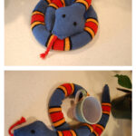 Striped Snake Free Knitting Pattern