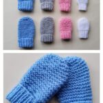 Easy Garter Stitch Baby Mittens Free Knitting Pattern