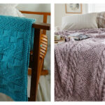 Textured Lap Throw Free Knitting Pattern