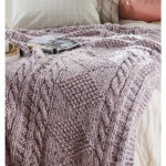 Textured Throw Free Knitting Pattern