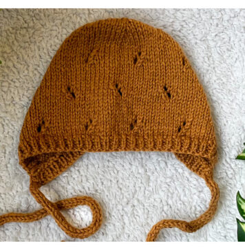 Twig Bonnet Free Knitting Pattern