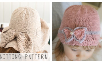 10+ Bow Hat Knitting Patterns