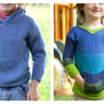10+ Kangaroo Pocket Kids Sweater Knitting Patterns