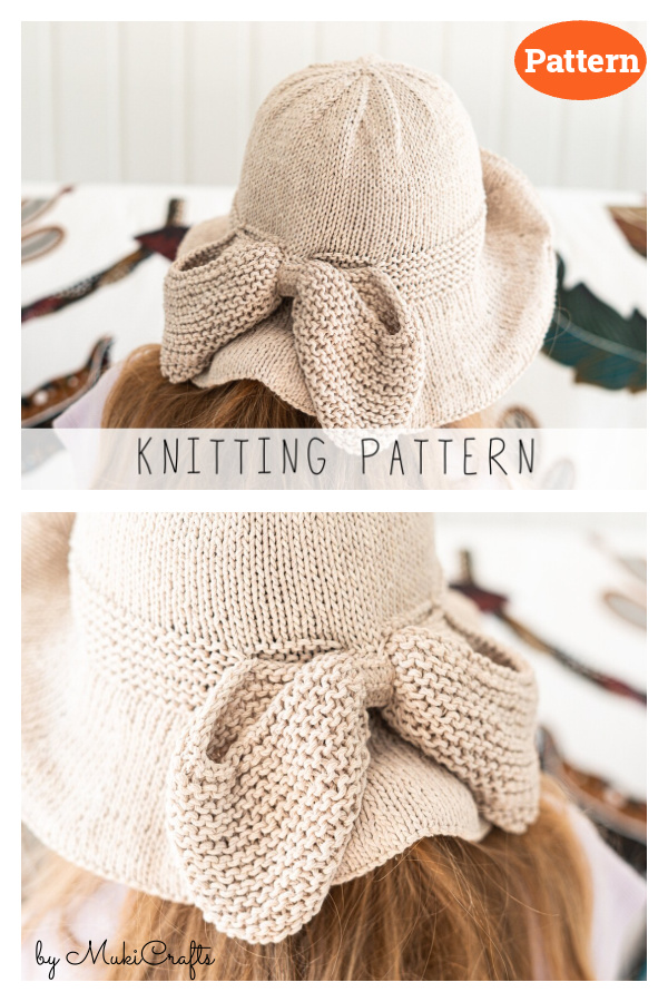 Brimmed Sun Hat Knitting Pattern