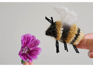 Bumblebee Toy Free Knitting Pattern
