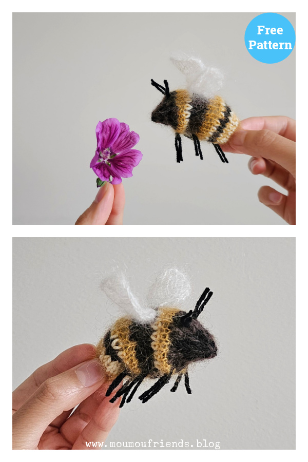 Bumblebee Toy Free Knitting Pattern