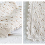 Cloverleaf Eyelet Baby Blanket Free Knitting Pattern and Video Tutorial