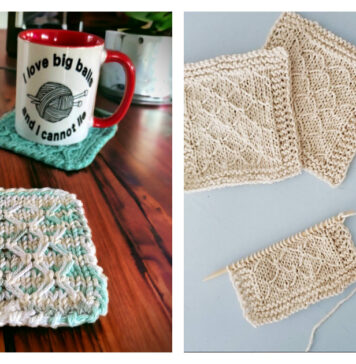 Diamond Coasters Free Knitting Patterns