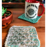 Diamonds Dishcloth and Coasters Free Knitting Pattern