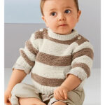 Garter Stitch Sweater with Front Pocket Free Knitting Pattern