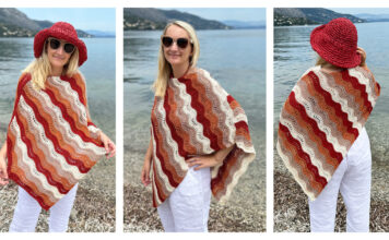 Ripples and Ridges Poncho Free Knitting Pattern Ripples and Ridges Poncho Free Knitting Pattern