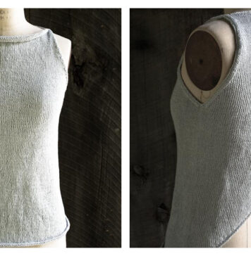 Tulip Tank Top Free Knitting Pattern