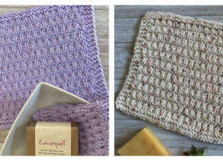 Wicker Washcloth Free Knitting Pattern