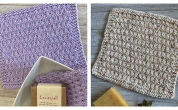 Wicker Washcloth Free Knitting Pattern
