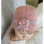 Zoe Bow Beanie Free Knitting Pattern