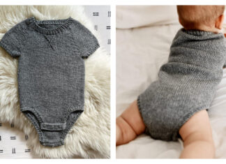 Baby League Onesie Free Knitting Pattern