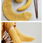 Banana Tube Socks Free Knitting Pattern