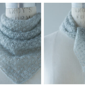 Blackberry Kerchief Free Knitting Pattern