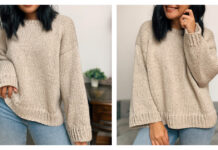 Easy Sweater Free Knitting Pattern and Video Tutorial