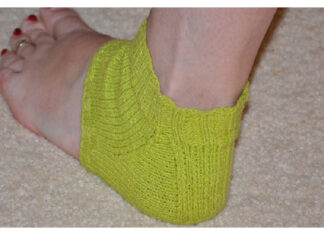 Heel Therapy Toeless Socks Free Knitting Pattern