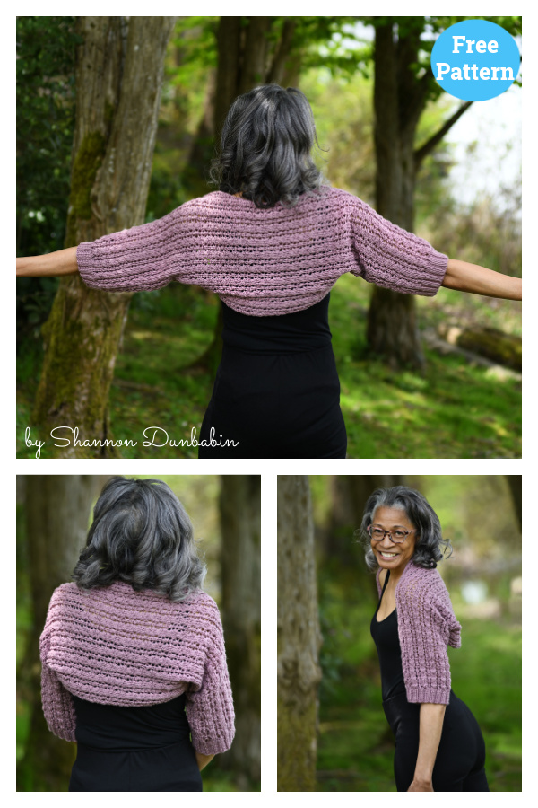 10 Shrug Sweater Crop Top Knitting Patterns