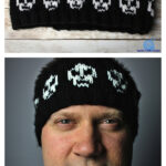 Little Skulls Headband Free Knitting Pattern