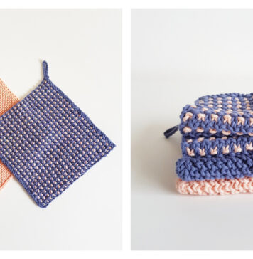 Modern Wash Cloths Free Knitting Pattern