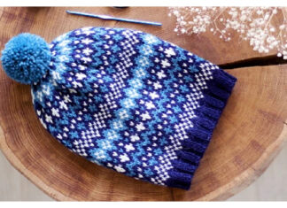 Popinjay Beanie Hat Free Knitting Pattern