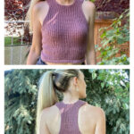 Raceback Halter Crop Top Knitting Pattern