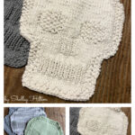 Skull Dishcloth Free Knitting Pattern