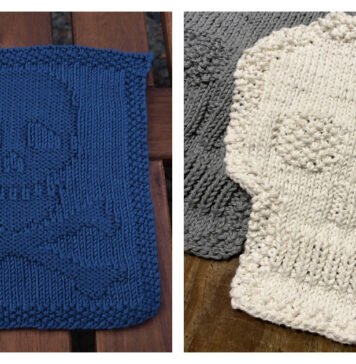 Skull Dishcloth Free Knitting Patterns