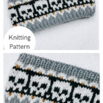 Spooky Skull Headband Knitting Pattern