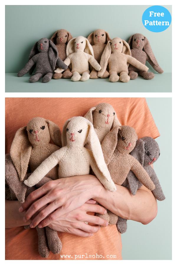 Sweet Bunny Free Knitting Pattern